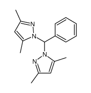 bis(3,5-dimethylpyrazol-1-yl)(phenyl)methane Structure