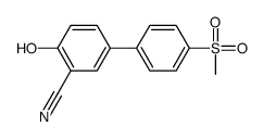 2-hydroxy-5-(4-methylsulfonylphenyl)benzonitrile Structure