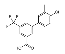 3-(4-chloro-3-methylphenyl)-5-(trifluoromethyl)benzoic acid Structure