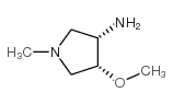 3-Pyrrolidinamine,4-methoxy-1-methyl-,cis-(9CI) Structure