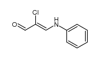 3-anilino-2-chloro-acrylaldehyde结构式