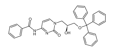 N-​[1,​2-​dihydro-​1-​[(2S)​-​2-​hydroxy-​3-​(triphenylmethoxy)​propyl]​-​2-​oxo-​4-​pyrimidinyl]结构式