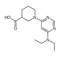 1-(6-Diethylamino-pyrimidin-4-yl)-piperidine-3-carboxylic acid结构式