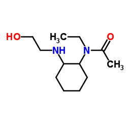 N-Ethyl-N-{2-[(2-hydroxyethyl)amino]cyclohexyl}acetamide Structure