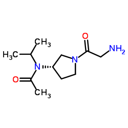 N-[(3S)-1-Glycyl-3-pyrrolidinyl]-N-isopropylacetamide Structure