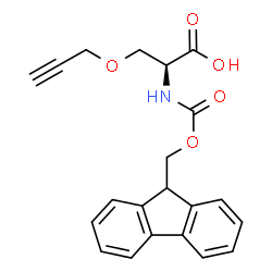 (S)-Fmoc-2-氨基-3-炔丙氧基-丙酸结构式