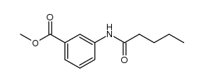 methyl 3-pentanamidobenzoate Structure