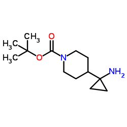 4-(1-Amino-cyclopropyl)-piperidine-1-carboxylic acid tert-butyl ester picture