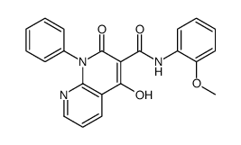 4-hydroxy-N-(2-methoxyphenyl)-2-oxo-1-phenyl-1,8-naphthyridine-3-carboxamide Structure