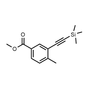 Methyl 4-methyl-3-((trimethylsilyl)ethynyl)benzoate Structure