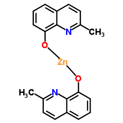 二(2-甲基-8-羟基喹啉)锌结构式