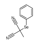 2-methyl-2-phenylselanylpropanedinitrile结构式