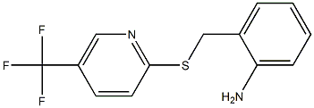 2-({[5-(trifluoromethyl)pyridin-2-yl]sulfanyl}methyl)aniline结构式