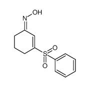 3-(phenylsulfonyl)cyclohex-2-en-1-one oxime Structure