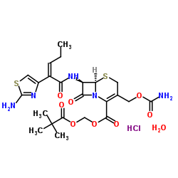 盐酸头孢卡品酯结构式