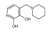 3-hydroxy-4-(piperidin-1-ylmethyl)-1H-pyridin-2-one Structure