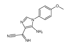 5-amino-1-(4'-methoxyphenyl)-4-(cyanoformimidoyl)imidazole Structure