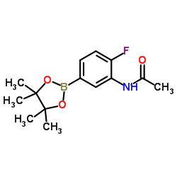 3-(Acetamido)-4-fluorophenylboronic acid pinacol ester picture