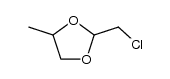 4-methyl-1,3-dioxolan-2-ylmethyl chloride Structure