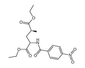 diethyl (2S,4S)-2-methyl-4-(4-nitrobenzamido)pentanedioate Structure