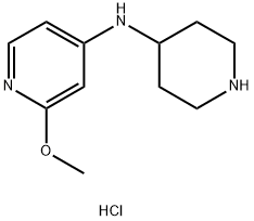 2-Methoxy-N-(piperidin-4-yl)pyridin-4-amine trihydrochloride Structure