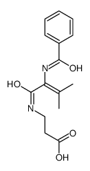 3-[(2-benzamido-3-methylbut-2-enoyl)amino]propanoic acid Structure