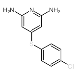 2,6-Pyridinediamine,4-[(4-chlorophenyl)thio]-结构式