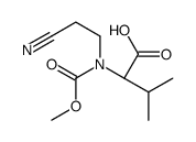 (2S)-2-[2-cyanoethyl(methoxycarbonyl)amino]-3-methylbutanoic acid Structure