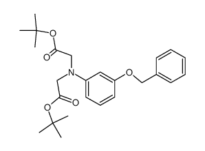 [(3-Benzyloxy-phenyl)-tert-butoxycarbonylmethyl-amino]-acetic acid tert-butyl ester Structure