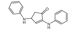 2,4-dianilinocyclopent-2-en-1-one结构式