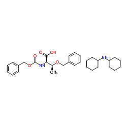 Z-D-Thr(Bzl)-OH . DCHA结构式
