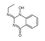 N-ethyl-4-hydroxy-1-oxido-1,2,4-benzotriazin-1-ium-3-imine结构式