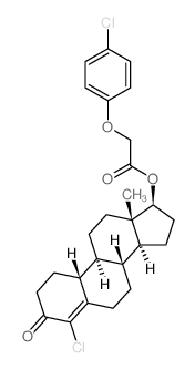 Estr-4-en-3-one,4-chloro-17-[[(4-chlorophenoxy)acetyl]oxy]-, (17b)- (9CI) picture