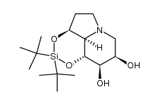 (3aS,3a1R,8R,9R,9aR)-2,2-di-tert-butyloctahydro-[1,3,2]dioxasilino[4,5,6-hi]indolizine-8,9-diol Structure