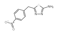 5-(4-硝基苄基)-1,3,4-噻二唑-2-胺结构式