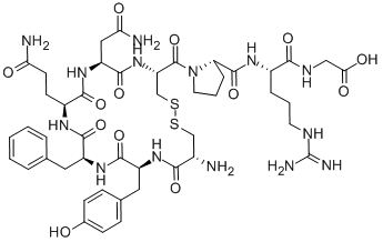 (Arg8)-Vasopressin (free acid) trifluoroacetate salt Structure