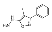 (4-methyl-3-phenyl-1,2-oxazol-5-yl)hydrazine结构式