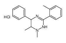 1,6-dimethyl-3-(2-methylphenyl)-5-phenyl-5,6-dihydro-2H-1,2,4-triazine,hydrochloride结构式