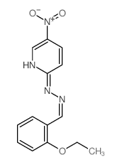 Benzaldehyde,2-ethoxy-, 2-(5-nitro-2-pyridinyl)hydrazone picture