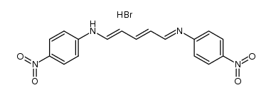 5-(4-nitro-anilino)-penta-2,4-dienal-(4-nitro-phenylimine), hydrobromide结构式