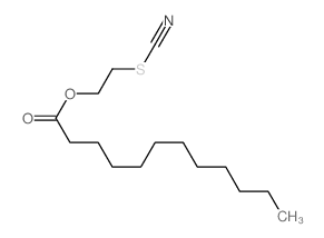 Dodecanoic acid,2-thiocyanatoethyl ester结构式