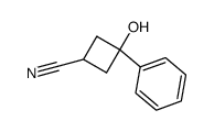 3-Hydroxy-3-phenyl-1-cyclobutannitril Structure