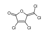 3,4-dichloro-5-(dichloromethylidene)furan-2-one结构式