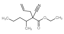 ETHYL 2-ALLYL-2-CYANO-3-METHYLHEXANOATE结构式