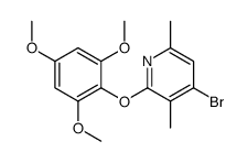 4-bromo-3,6-dimethyl-2-(2,4,6-trimethoxyphenoxy)pyridine Structure