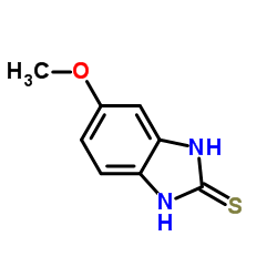 2-巯基-5-甲氧基苯并咪唑结构式