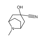 3-hydroxy-8-methyl-8-azabicyclo[3.2.1]octane-3-carbonitrile Structure