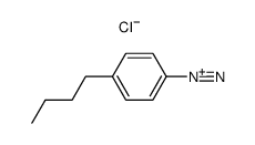 p-n-butylbenzenediazonium chloride结构式