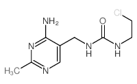 N-[(4-氨基-2-甲基-5-嘧啶)甲基]-n-(2-氯乙基)脲结构式