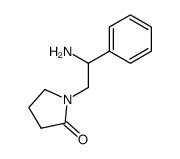 1-(2-amino-2-phenyl-ethyl)-pyrrolidin-2-one结构式